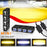 2Pcs 4 LEDs Spotlight 12000LM 50W Motorcycle Car ATV Spotlight IP67 Waterproof Light - Black - 4