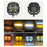 12000LM 65W LED Car Auxiliary Light Yellow White Driving Light with Flowing Amber Warning for Motorcycle SUV ATV - Black - 5