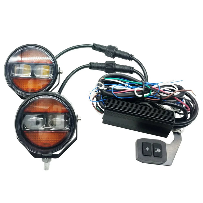 2Pcs / Set White Yellow Light Car LED Spotlight 12000LM 65W Waterproof Daytime Running Light for Motorcycle ATV Off-Road - 1