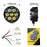 60W Car LED Spotlight Yellow and White Dual Color Auxiliary Driving Lamp for Motorcycle ATV Off-Road - 5