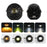 2Pcs Car LED Spotlight 65W 12000LM IP67 Waterproof Flowing Warning Light for ATV Motorcycle - Black - 1