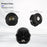 2Pcs Car LED Spotlight 65W 12000LM IP67 Waterproof Flowing Warning Light for ATV Motorcycle - Black - 4