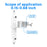 Gutter Mount Bracket No Drilling 360 Degree Adjustable Double Ball Head Clamp for Security Camera Solar Panel Holder Stand - White - 6