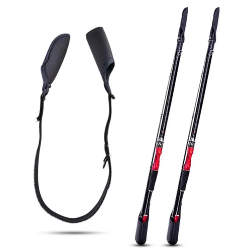 Portable Fishing Rod Tip & Butts Protector Cover 60-130cm Adjustable Tackles Store Fishing Rod Sleeve - Black - 1