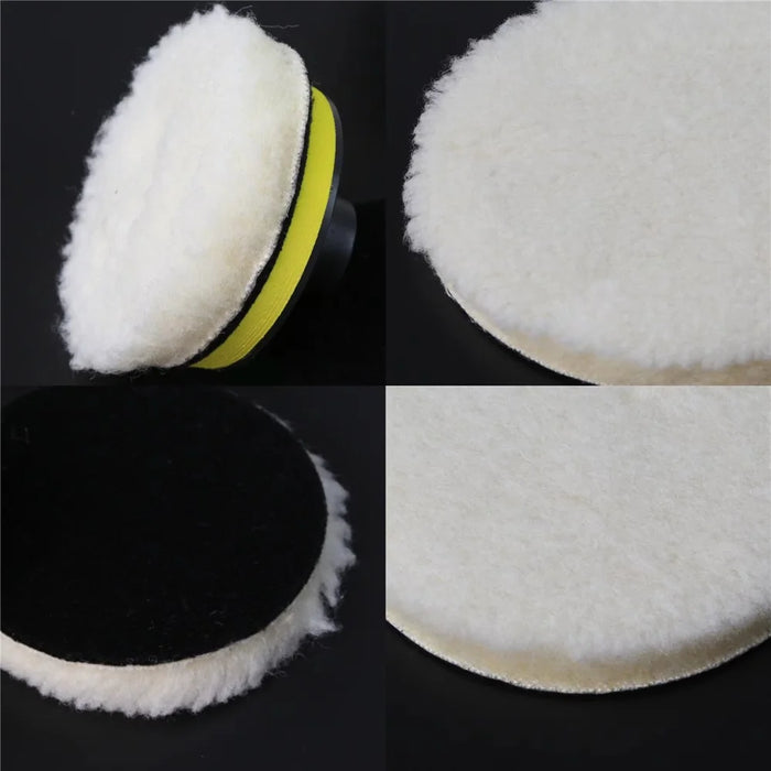 10Pcs 6 Inch Car Polishing Pads Set Wool Buffing Sponge Pads Kit for Car Cleaning Waxing - 3
