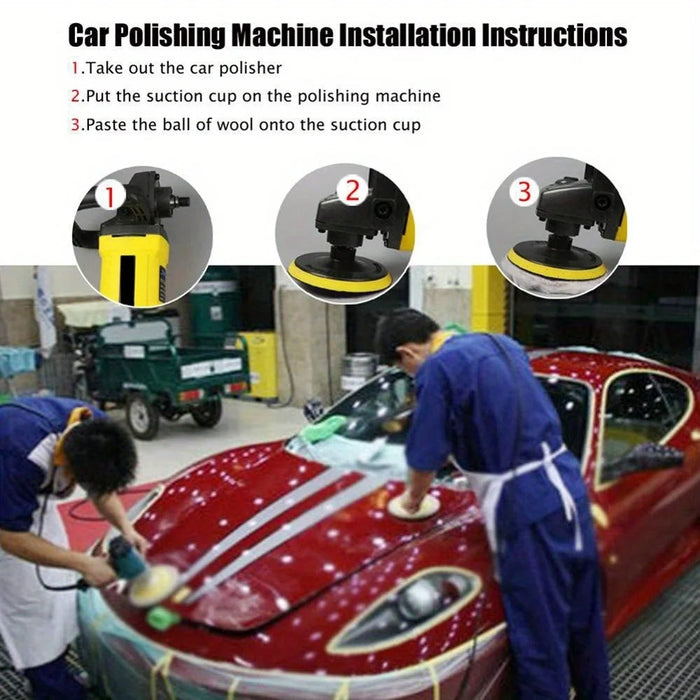 10Pcs 6 Inch Car Polishing Pads Set Wool Buffing Sponge Pads Kit for Car Cleaning Waxing - 5