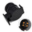 2Pcs 13 Pin to 7 Pin Trailer Adapter Caravan Truck Towbar Car Plug Adapter 12V EU Socket Converter - Black - 7