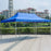 6x3m Garden Pop up Gazebo Canopy Waterproof Retractable Awning Party Tent for Patio BBQ Outdoor - Blue - 2