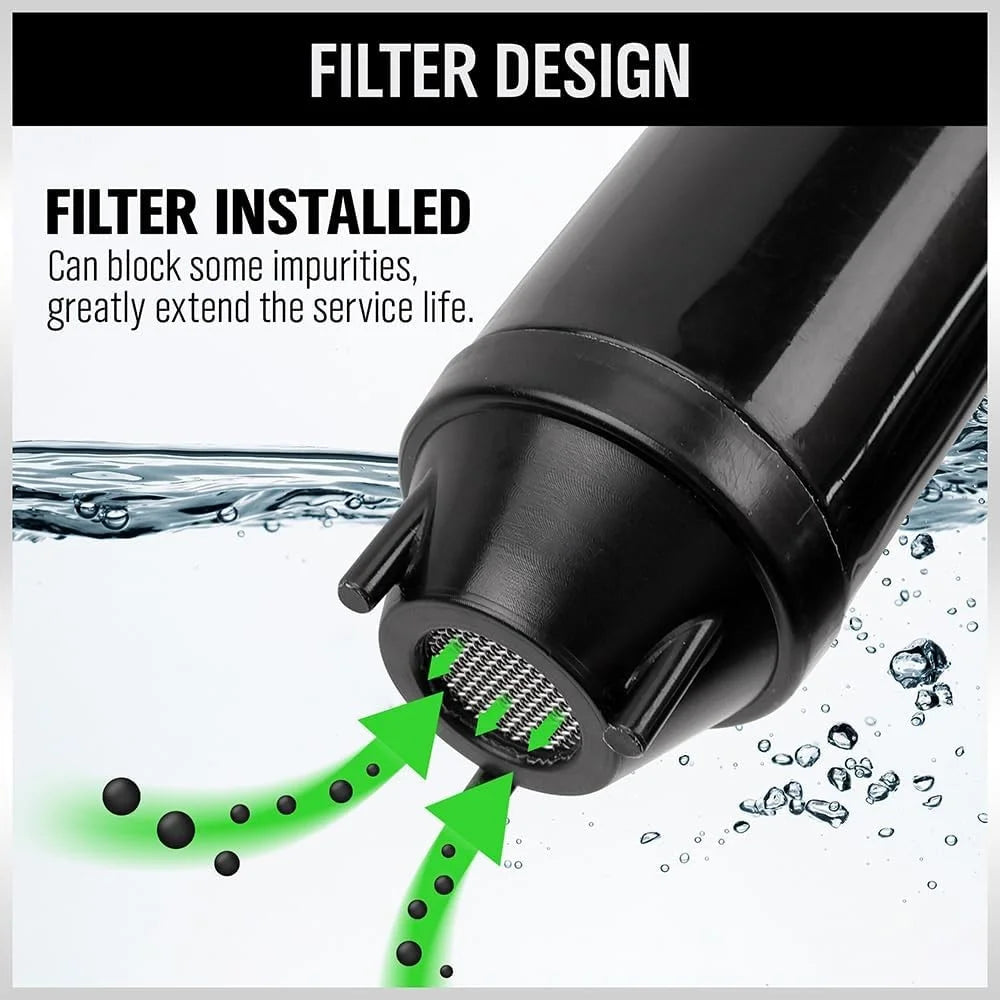 Portable Battery Powered Fuel Transfer Pump Electric Siphon Pump for Gas Diesel Water Car Motorcycle Aquarium - Blue - 6