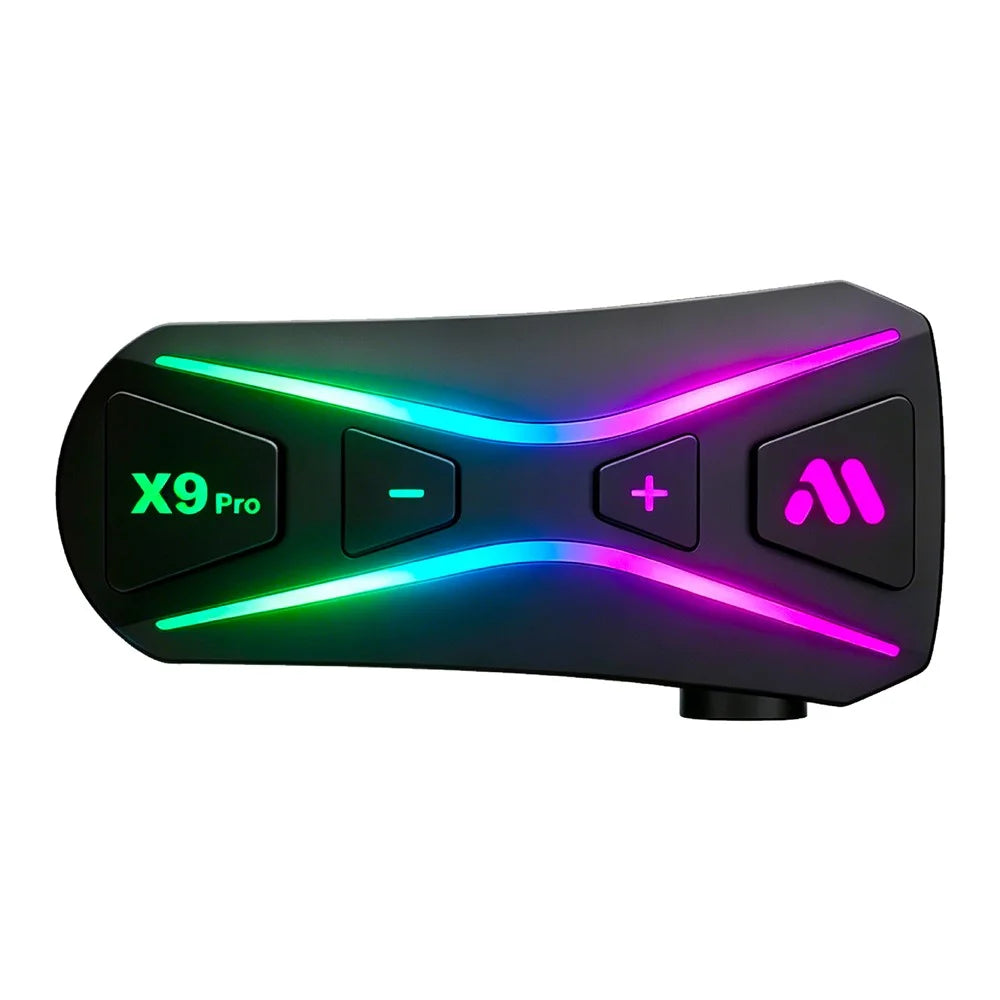 X9 Pro IPX6 Waterproof Helmet Bluetooth-compatible Earphones Wireless Motorcycle Riding Intercom Headset with Hard Mic - 1