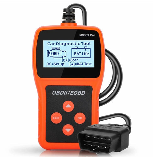 MS309 PRO OBD2 Scanner Car Diagnostic Tool Battery Tester Code Reader for 12V Gasoline Vehicles - 1