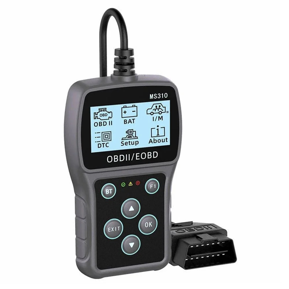 MS310 OBD2 Car Diagnostic Scanner 2.4 inch LCD Screen Code Reader Battery Tester - 1