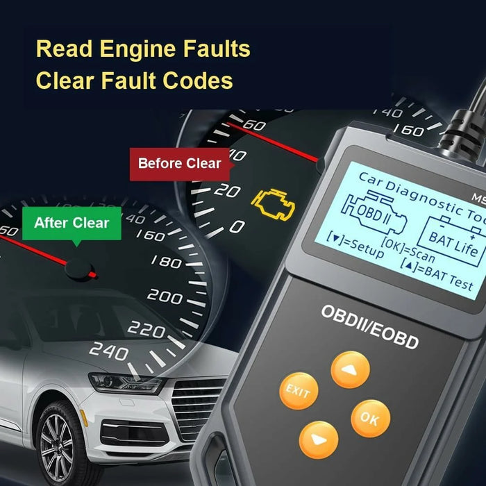 MS812 OBD2 Scanner for Fiesta II 2006-2014 Car Diagnostic Tool Battery Tester Code Reader with 7 OBD II Modes - 3