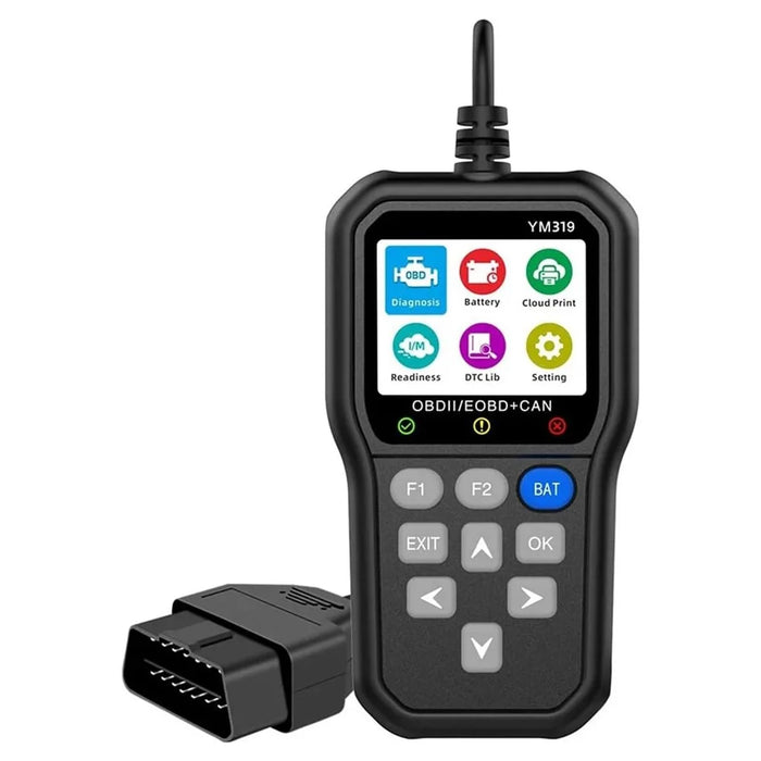 YM319 OBD2 Scanner Engine Fault Code Reader Battery Voltage Tester Automotive Diagnostic Tool - 1