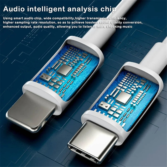 MH045S 3-in-1 Type-C / iP / 3.5mm Multifunction Car Audio Cable for iPhone 13 / Google Pixel 4 / Samsung Galaxy S20 - 6