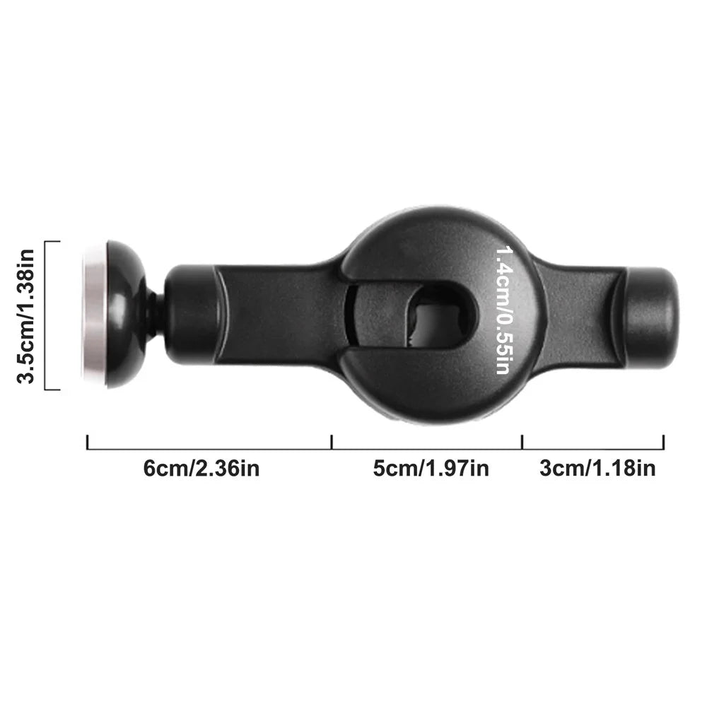 DM-034 Car Headrest Phone Holder Mount Strong Magnetic Tablet Holder Stand Bracket - Silver - 7