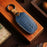 B038 Crazy Horse Cowhide Leather Sleeve 3-Button Car Key Remote Cover Protector Case for Toyota Corolla RAV4 Camry - Blue - 5