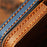 B038 Crazy Horse Cowhide Leather Sleeve 3-Button Car Key Remote Cover Protector Case for Toyota Corolla RAV4 Camry - Blue - 7