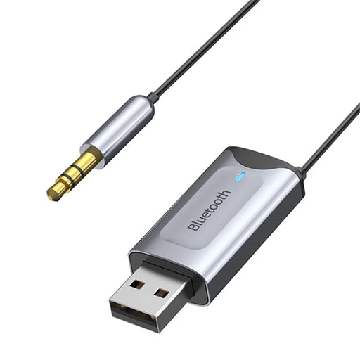 Bluetooth-compatible Aux Adapter Dongle USB to 3.5mm Jack Car Audio Aux Bluetooth-compatible 5.3 Handsfree Kit - 2