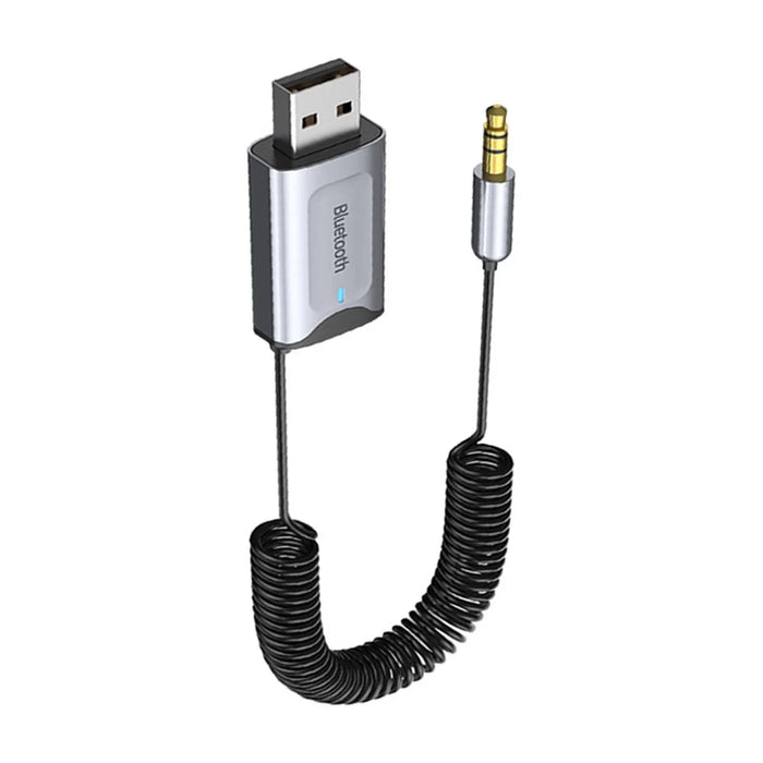Bluetooth-compatible Aux Adapter Dongle USB to 3.5mm Jack Car Audio Aux Bluetooth-compatible 5.3 Handsfree Kit - 3