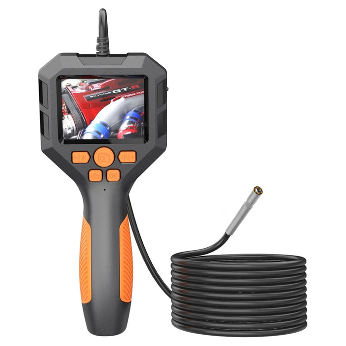 P10 5m Hard Wire 3.9mm Lens 2.8" IPS Screen Piping Inspection Camera 1080P HD Endoscope Handheld Borescope - 1