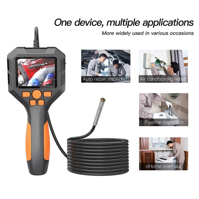 P10 5m Hard Wire 3.9mm Lens 2.8" IPS Screen Piping Inspection Camera 1080P HD Endoscope Handheld Borescope - 5