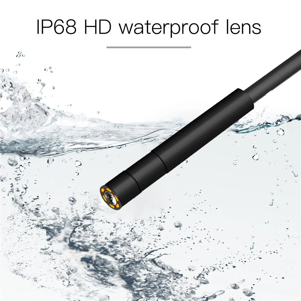 P10 10m Hard Wire 5.5mm Lens 2.8" IPS Screen Inspection Camera 1080P HD Handheld Endoscope Support TF Card - 3