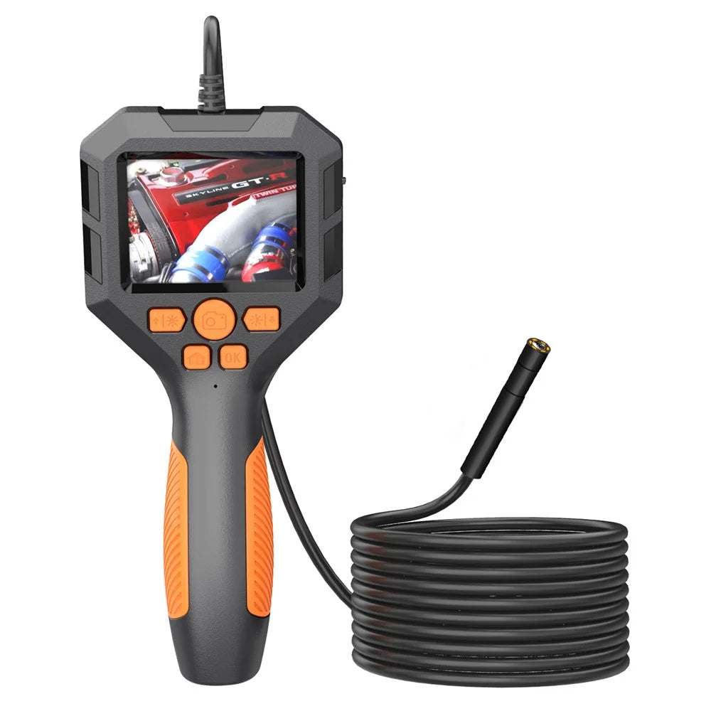 P10 5m Hard Wire 5.5mm Lens 2.8" IPS Screen 1080P HD Inspection Camera 8-LED Handheld Endoscope - 1