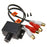 Universal Car Modified Panel Audio Volume Knob RCA Female Input Output Audio Volume Control Knob Adjuster - 2