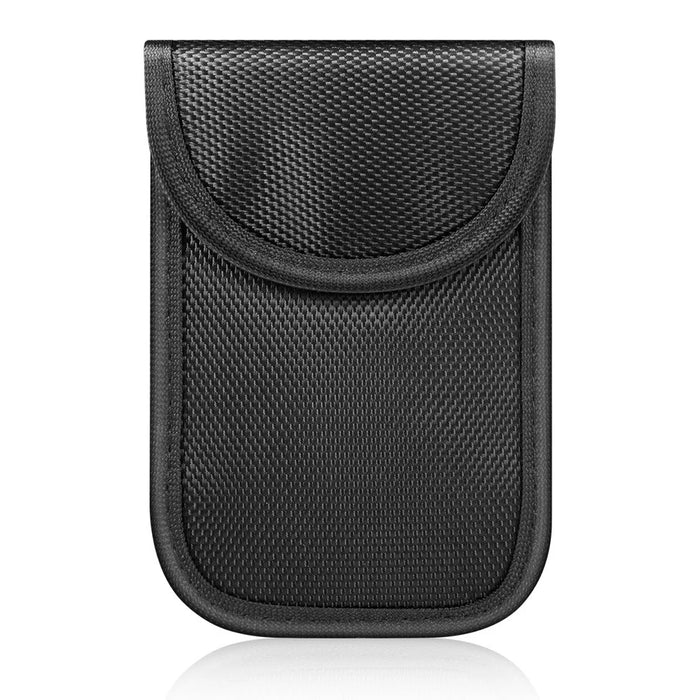 Double Layer RFID Blocking ID Credit Card Storage Pouch Car Key Signal Shielding Bag with Dual Buckle - 1