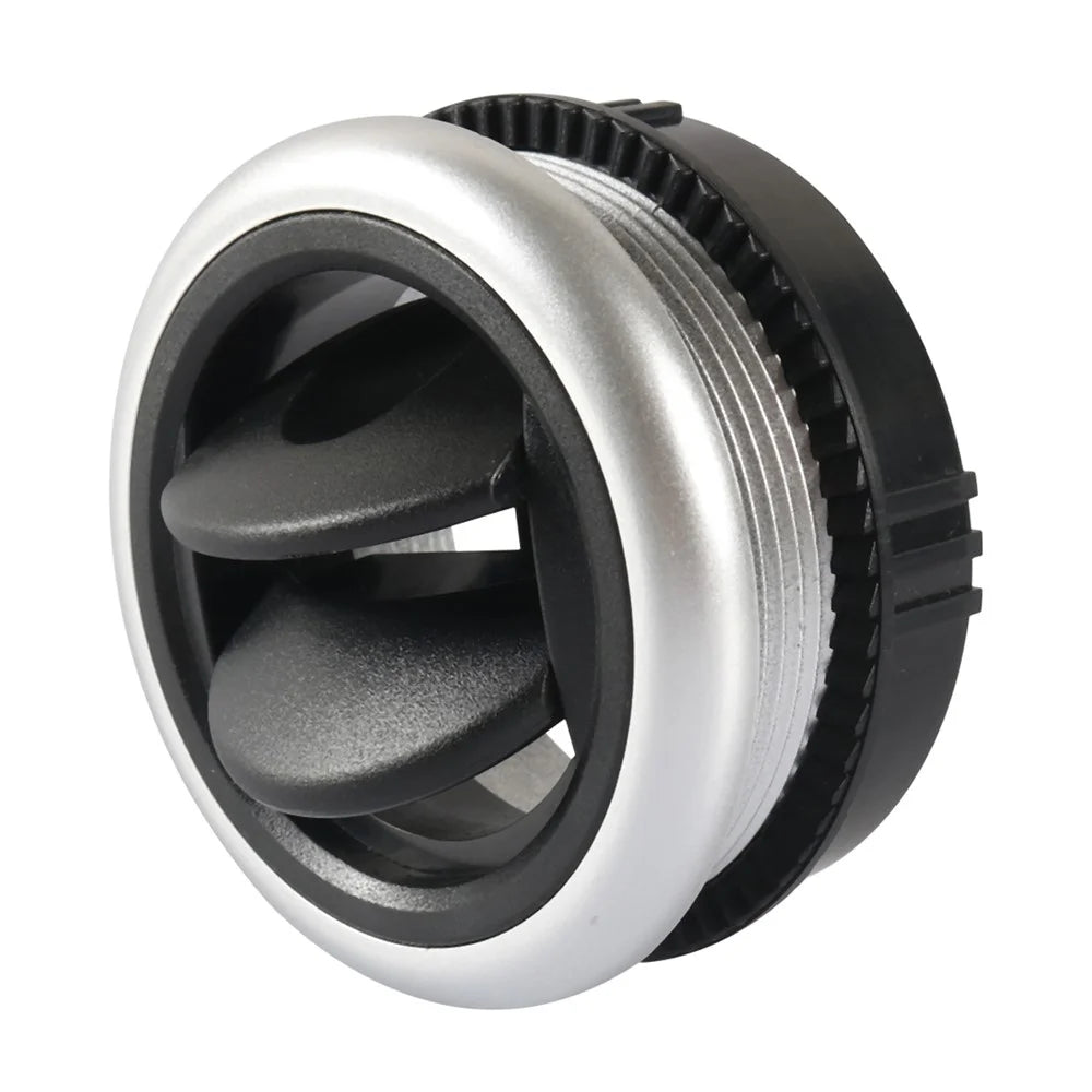 A5681-01 Round A / C Air Outlet Vent Electroplate Knob Type Universal for RV Bus Boat Yacht Electric Car Caravan (71 / 63mm) - 1