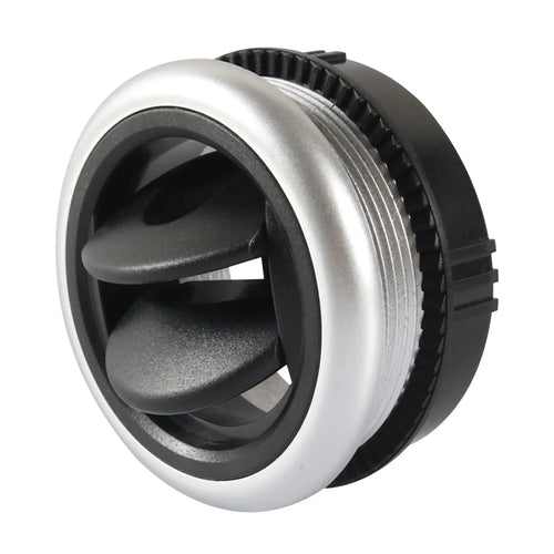 A5681-01 Round A / C Air Outlet Vent Electroplate Knob Type Universal for RV Bus Boat Yacht Electric Car Caravan (71 / 63mm) - 1