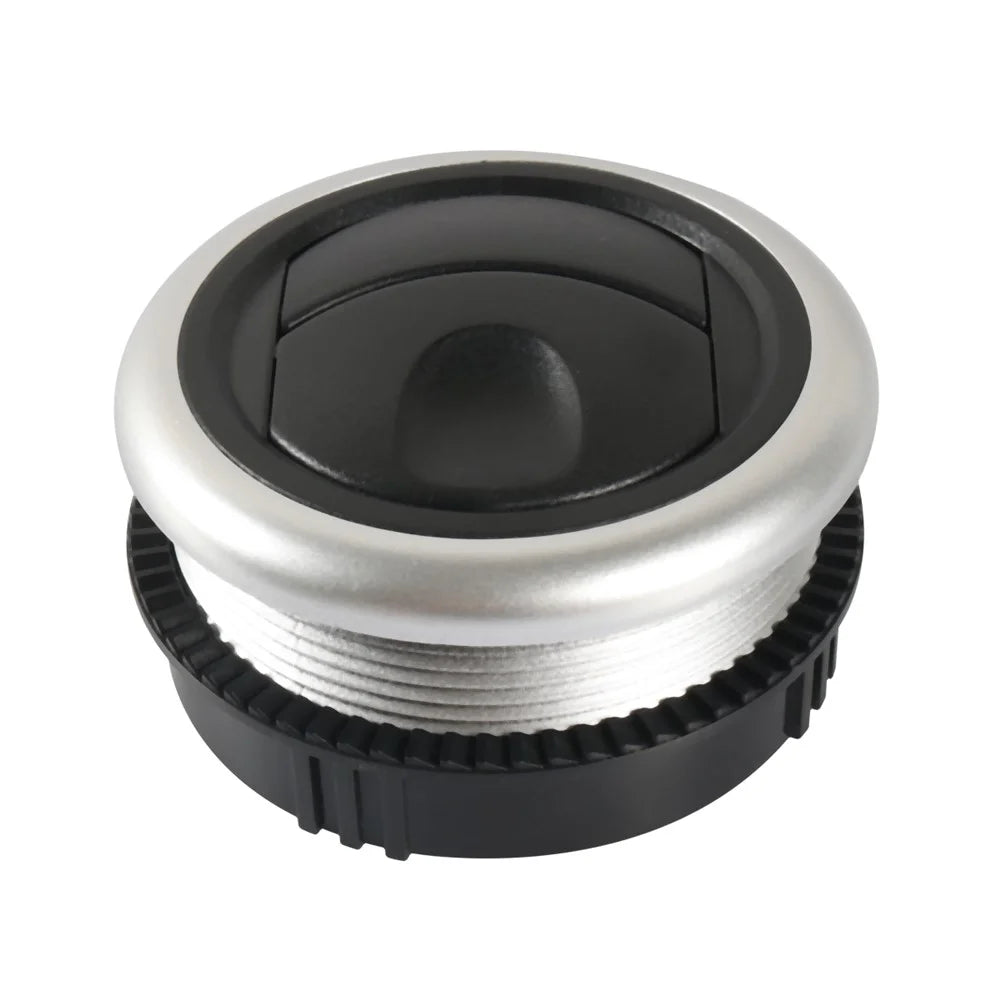 A5681-01 Round A / C Air Outlet Vent Electroplate Knob Type Universal for RV Bus Boat Yacht Electric Car Caravan (71 / 63mm) - 3