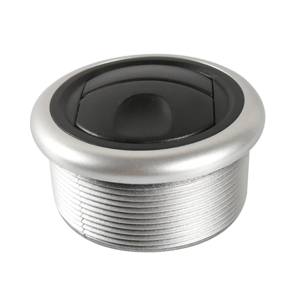 A5681-01 Round A / C Air Outlet Vent Electroplate Knob Type Universal for RV Bus Boat Yacht Electric Car Caravan (71 / 63mm) - 7