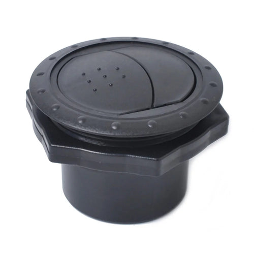 A0674-02 Car Air Conditioning Vent Round Air Vent Cover for RV Bus Yacht Automobile Air Outlet Dashboard (Opening: 60mm) - Black - 1