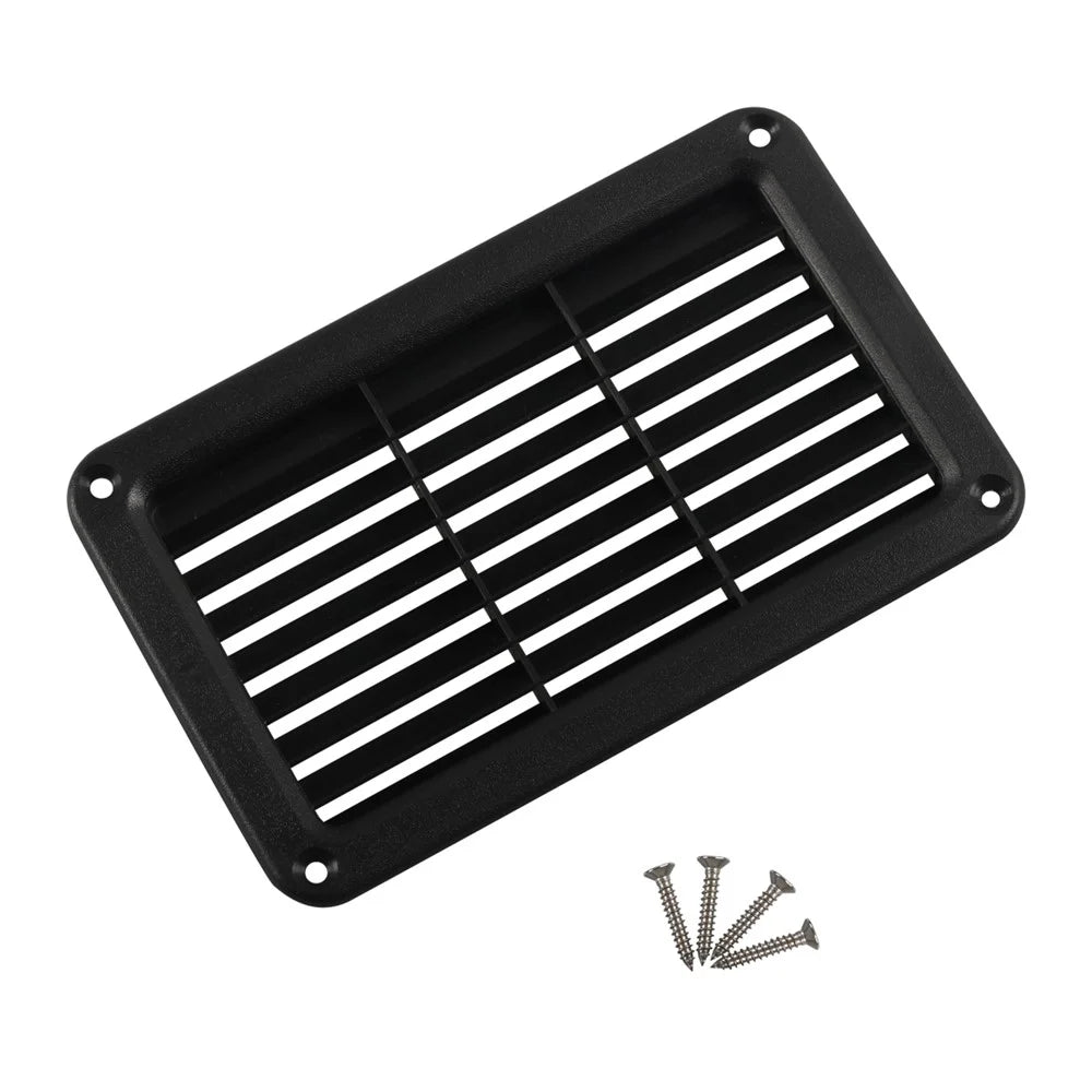 A6789 Bus Air Vent Outlet Tilted Shutter RV Truck Air Ventilation Outlet Panel Grille Cover 193x122mm (with Screws) - 1