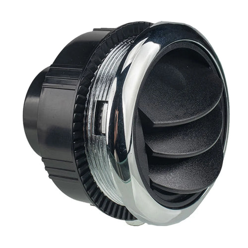 A1153-02 Integral Style Car Air Outlet RV Dashboard Electroplating Air Vent Replacement Parts for Vehicles Modified Accessories (Φ87 / 75 / 46) - 1