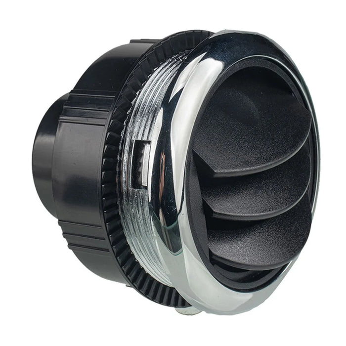 A1153-02 Integral Style Car Air Outlet RV Dashboard Electroplating Air Vent Replacement Parts for Vehicles Modified Accessories (Φ87 / 75 / 46) - 1