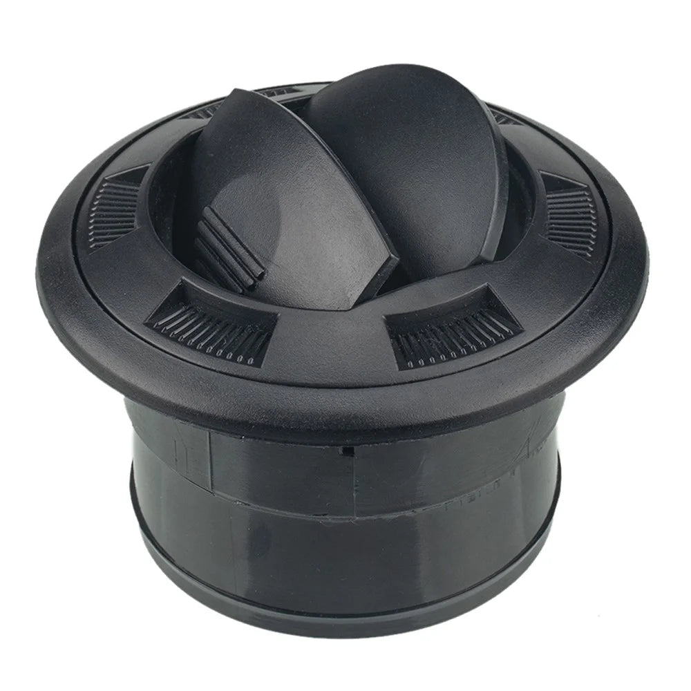 A1156 Bus Car Air Outlet Kit Set with 3 Screws, Dashboard Air Conditioning Deflector Side Roof Round Air Vent Outlet Replacement (Φ100 / 75) - 1