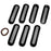 7Pcs For Jeep Wrangler JK 2007-2017 Car Front Grille Grill Mesh Inserts Guards Net - 1
