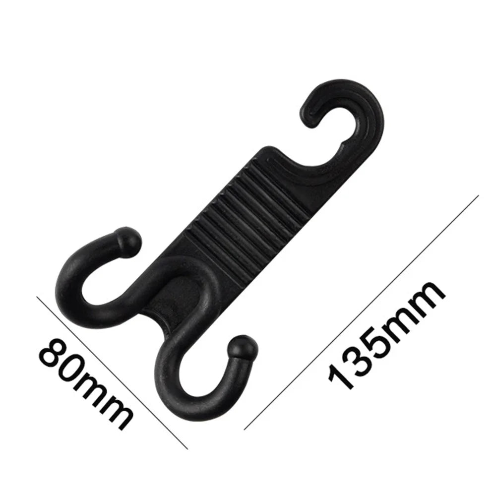 2Pcs Groceries Storage Headrest Hanger Plastic Car Back Seat Bag Holder Double Hooks - 7