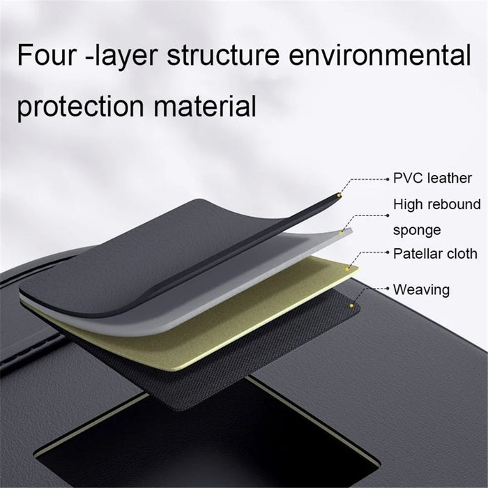 Multifunction Car Back Seat Organizer Bag Automotive Seat Back Organizer for Bottle, Snack, Napkin, Book, Size: L - Black - 5