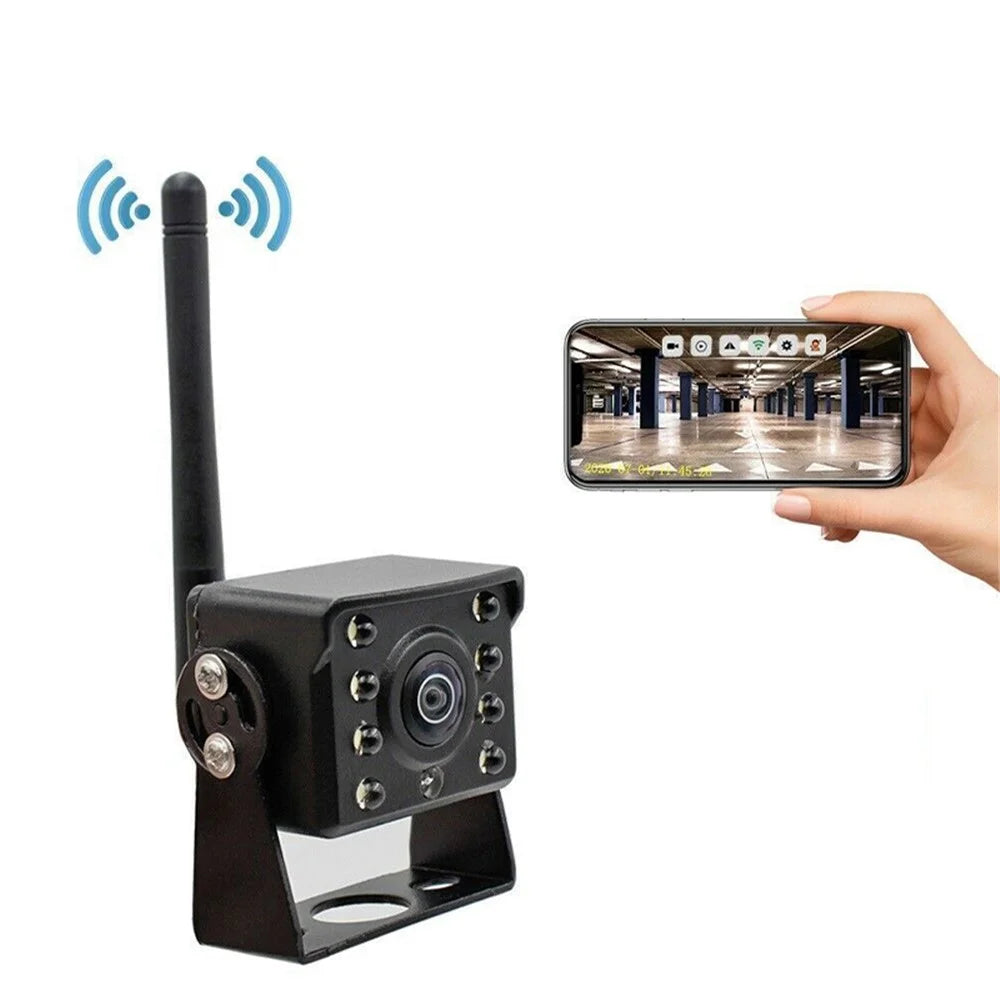 WCA102 WiFi Wireless Camera for 12-36V Car, Bus HD 1080P Infrared Night Vision Rear View Camera - 1