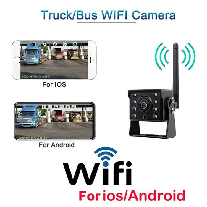 WCA102 WiFi Wireless Camera for 12-36V Car, Bus HD 1080P Infrared Night Vision Rear View Camera - 2