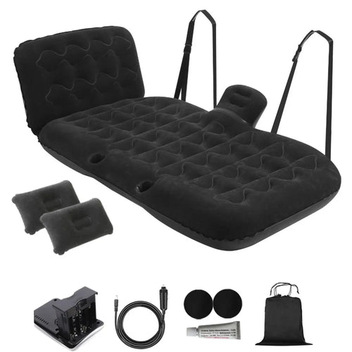 BY-888 Car Air Mattress Automatic Inflatable Bed SUV Truck Sleeping Mat for Camping Travel Hiking Trip - Black - 1