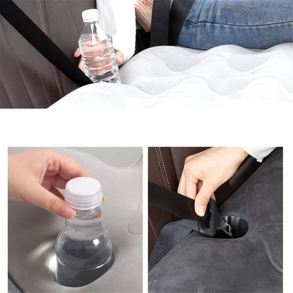 BY-888 Car Air Mattress Automatic Inflatable Bed SUV Truck Sleeping Mat for Camping Travel Hiking Trip - Black - 3