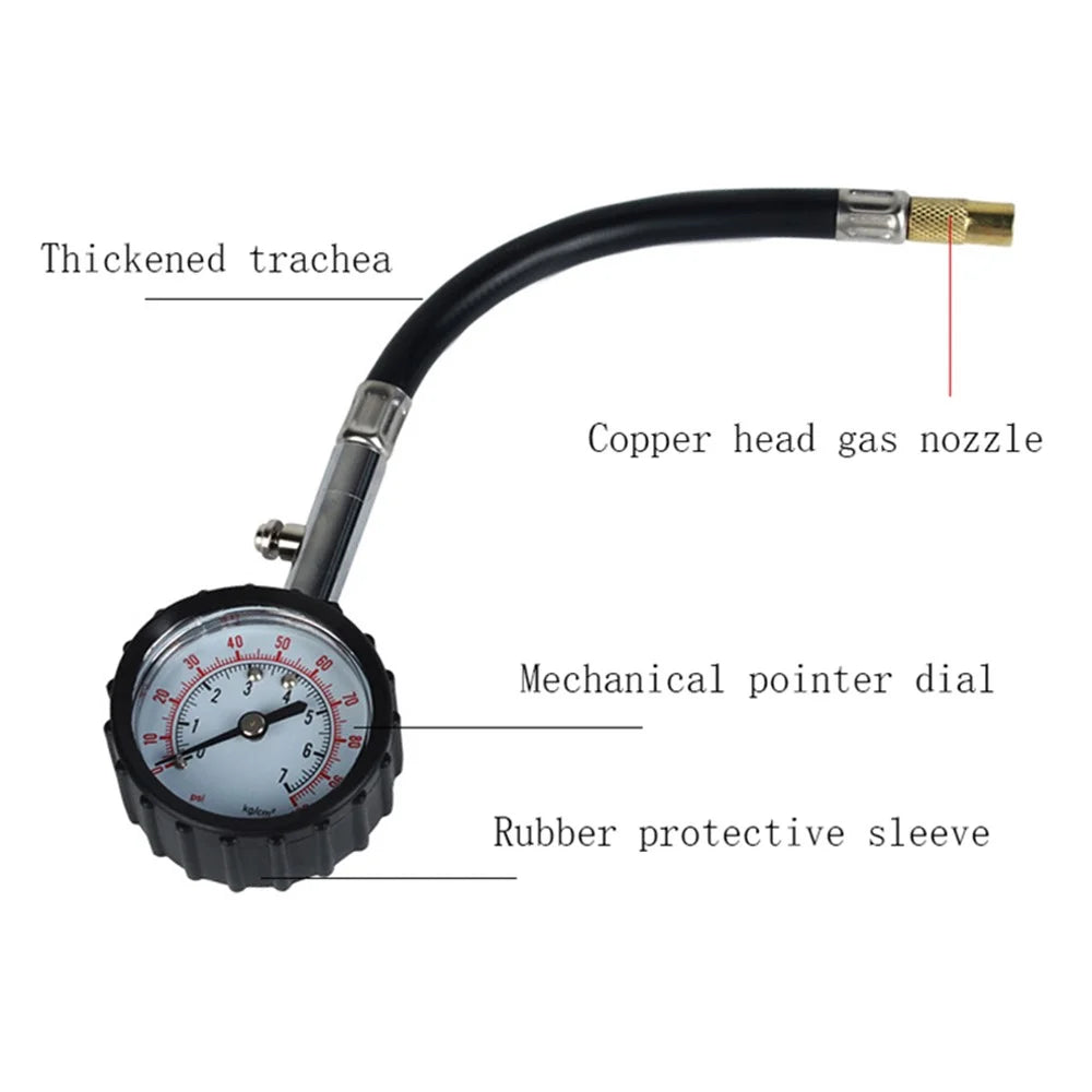 pct-6231 Car Tire Pressure Gauge Vehicles Tyre Pressure Measuring Device Mechanical Tire Pressure Gauge - 3