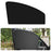 Car Front Side Window Sun Shade UV Protection Polyester Magnetic Car Sunshade Curtain (Driver Side, 62x48x33cm) - 1