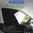 Car Front Side Window Sun Shade UV Protection Polyester Magnetic Car Sunshade Curtain (Driver Side, 62x48x33cm) - 3