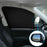 Car Front Side Window Sun Shade UV Protection Polyester Magnetic Car Sunshade Curtain (Driver Side, 62x48x33cm) - 5